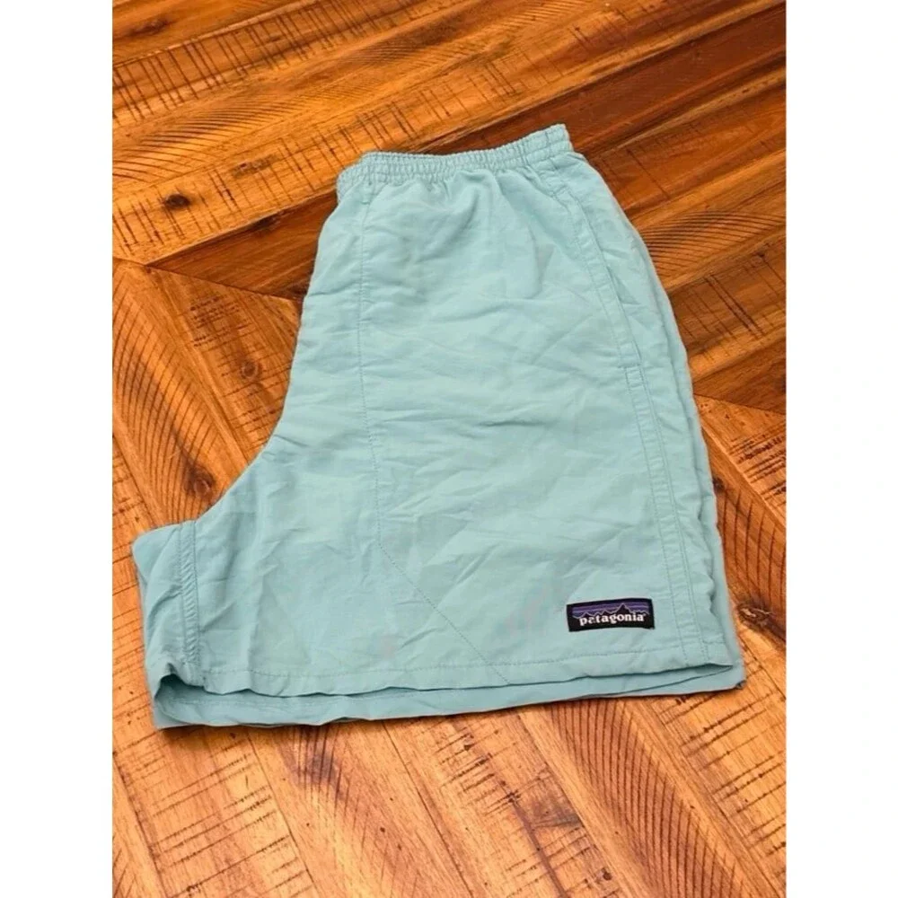 Patagonia Baggies Swim Shorts Men’s Small Turquoise Aqua 5” Inseam